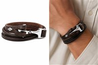 Bracelet Fossil Homme Anchor in Cuir JF02205040 - JF02205040